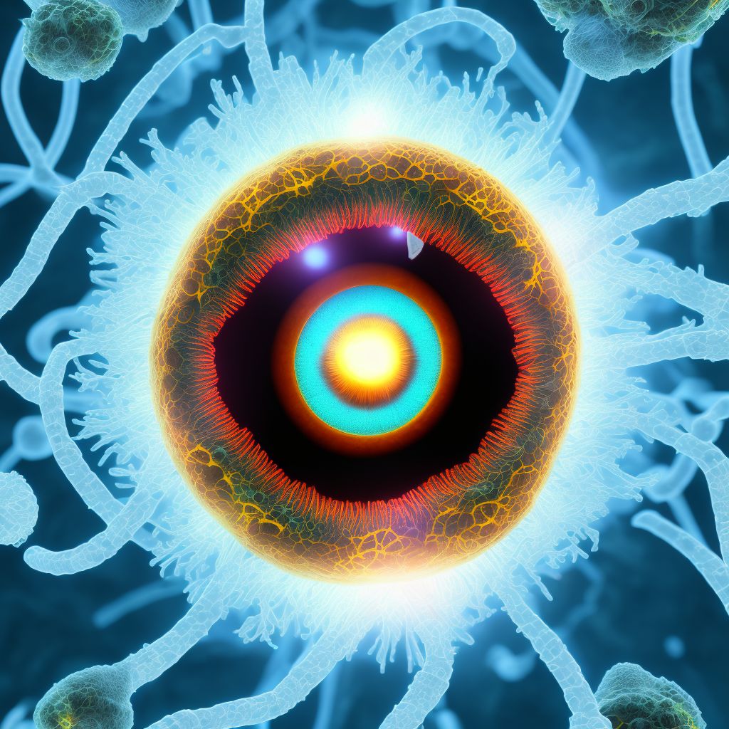 Unspecified corneal membrane change digital illustration