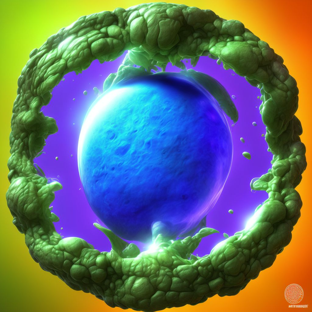 Folds in Descemet's membrane, right eye digital illustration