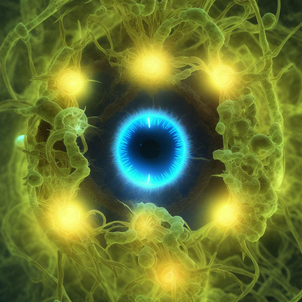 Unspecified corneal degeneration digital illustration