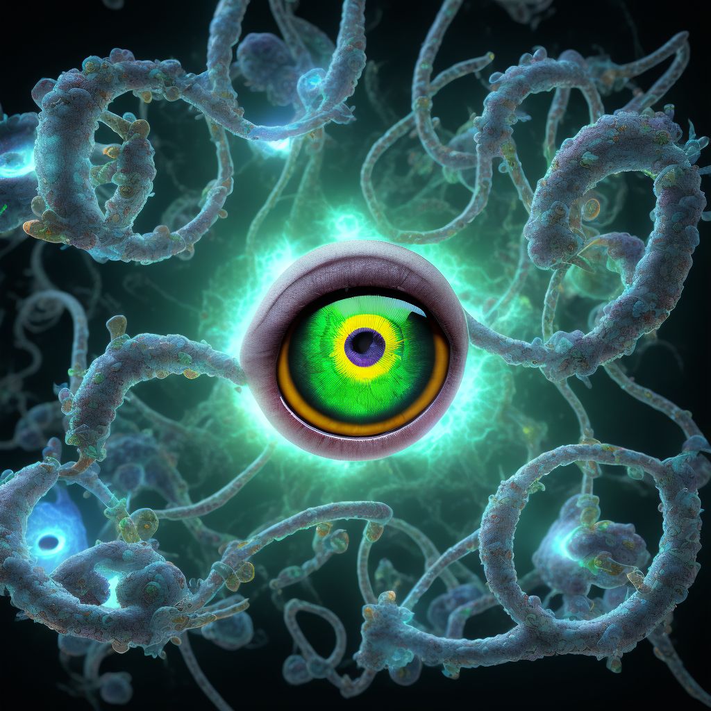 Arcus senilis, unspecified eye digital illustration