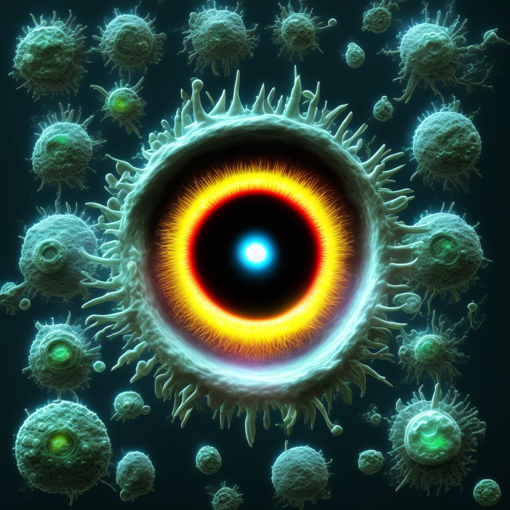 Other corneal degeneration digital illustration