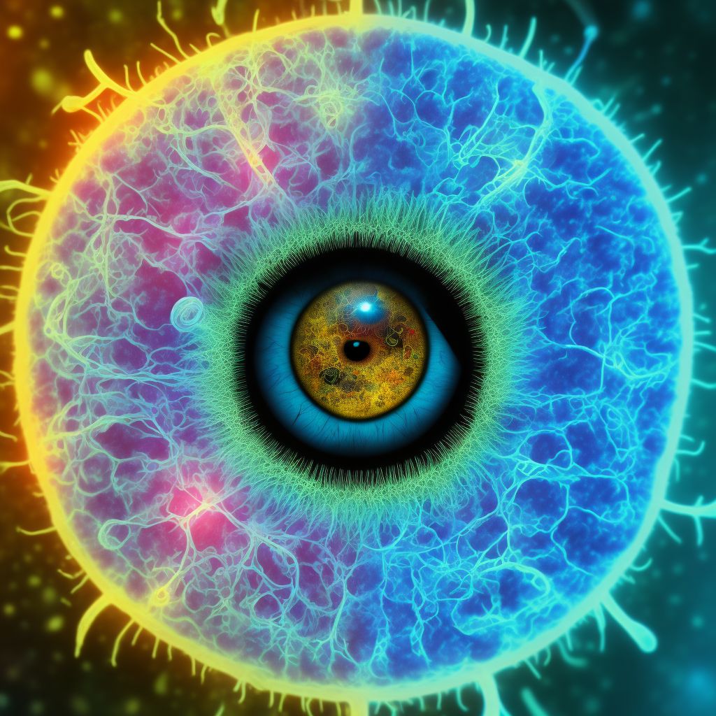 Epithelial (juvenile) corneal dystrophy digital illustration