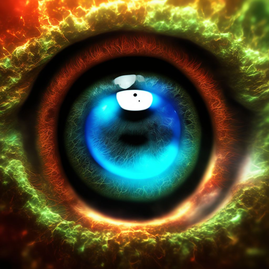 Epithelial (juvenile) corneal dystrophy, bilateral digital illustration