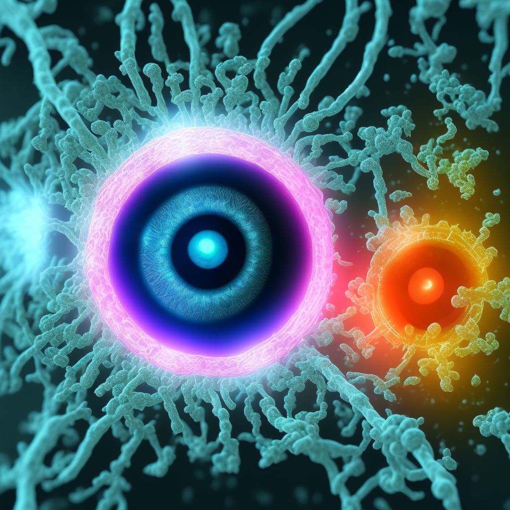 Granular corneal dystrophy, unspecified eye digital illustration