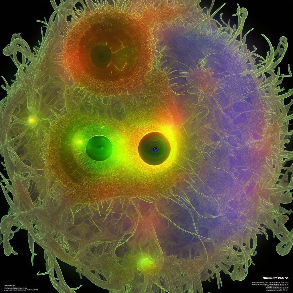 Macular corneal dystrophy digital illustration