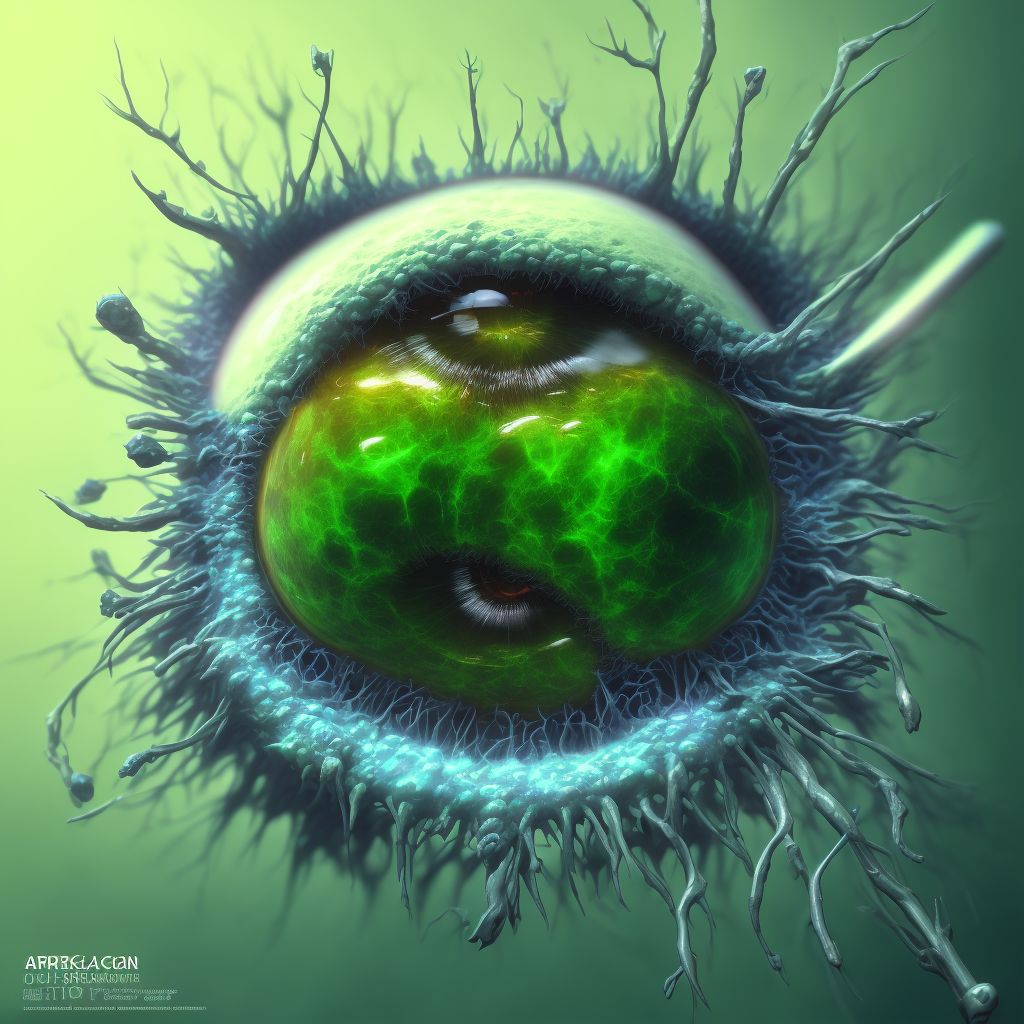 Degeneration of pupillary margin, bilateral digital illustration