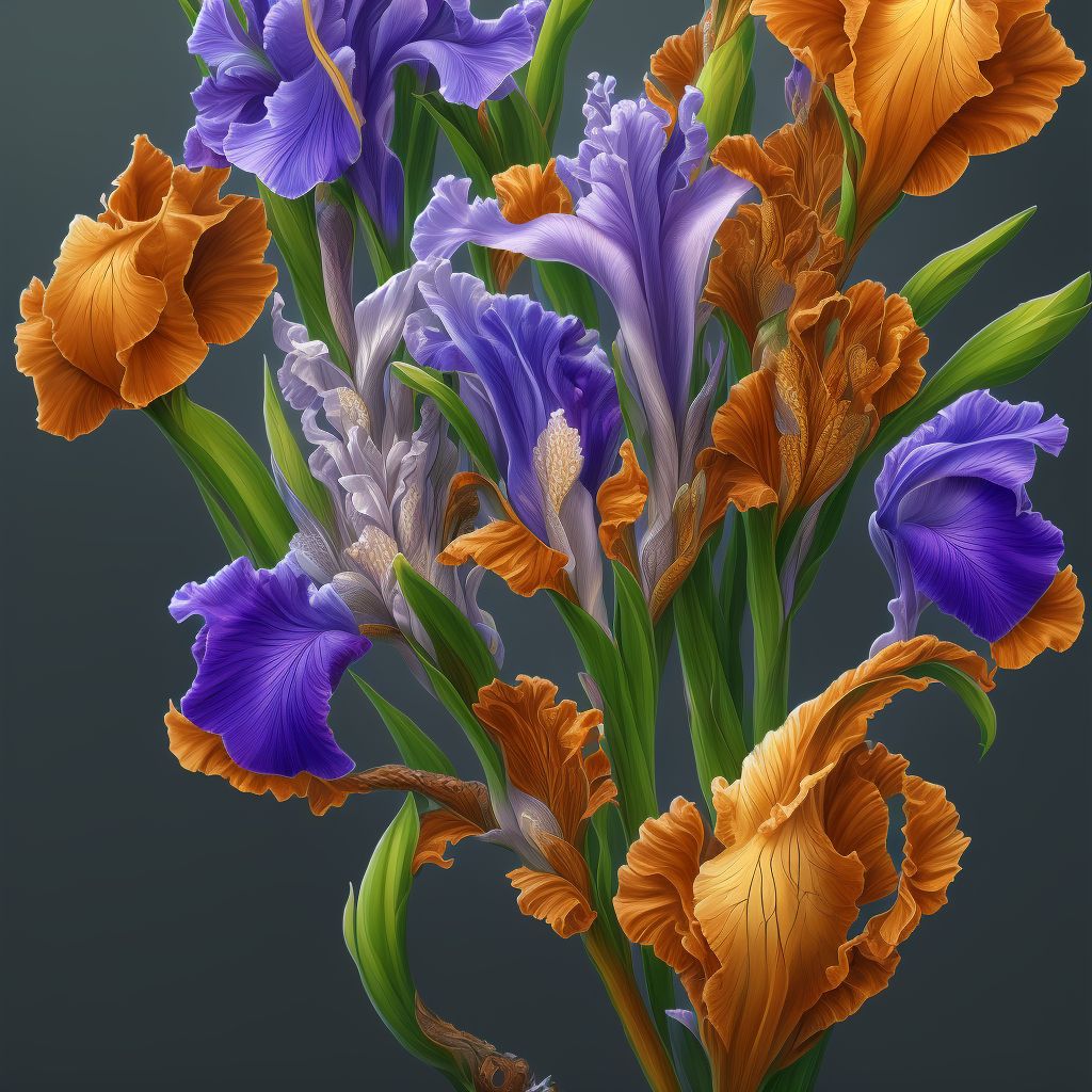 Iris atrophy (essential) (progressive), bilateral digital illustration