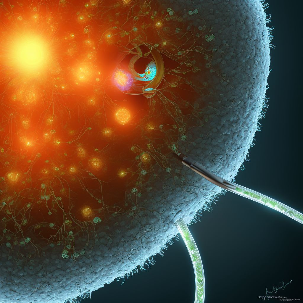 Implantation cysts of iris, ciliary body or anterior chamber, unspecified eye digital illustration