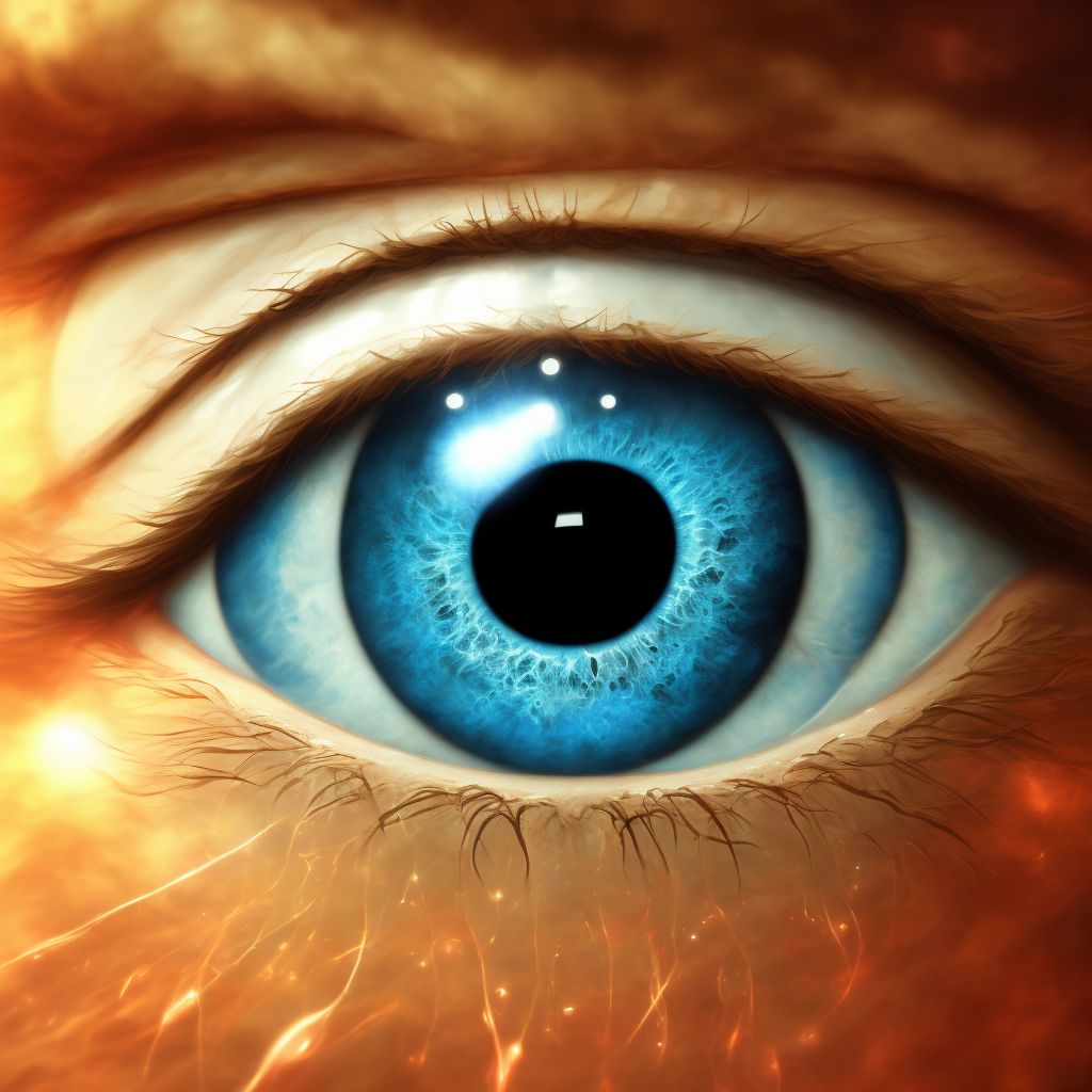 Pupillary abnormality, unspecified eye digital illustration