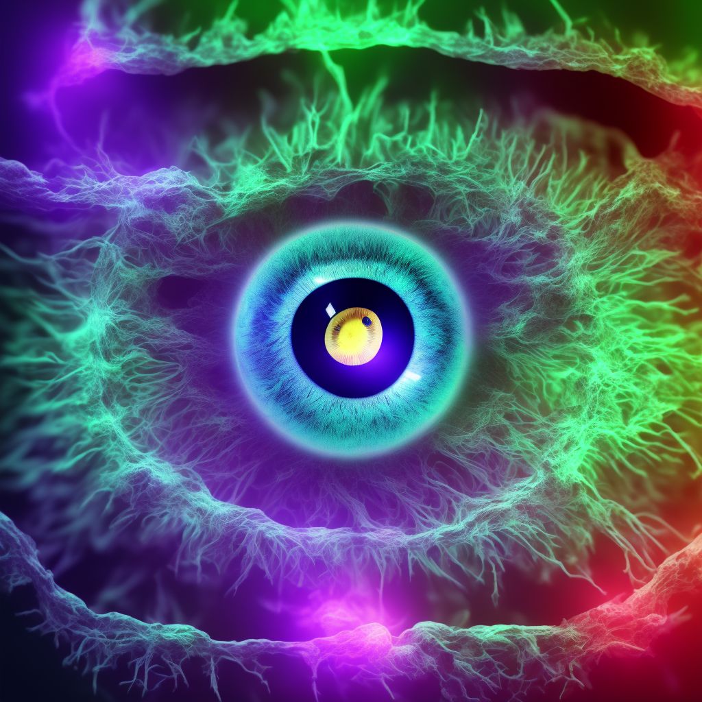 Cortical age-related cataract, unspecified eye digital illustration