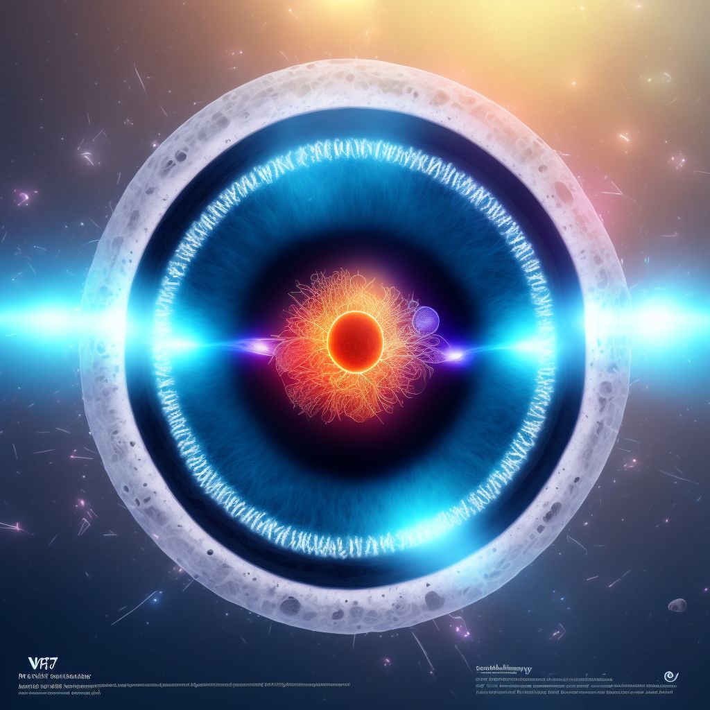 Posterior subcapsular polar age-related cataract, bilateral digital illustration