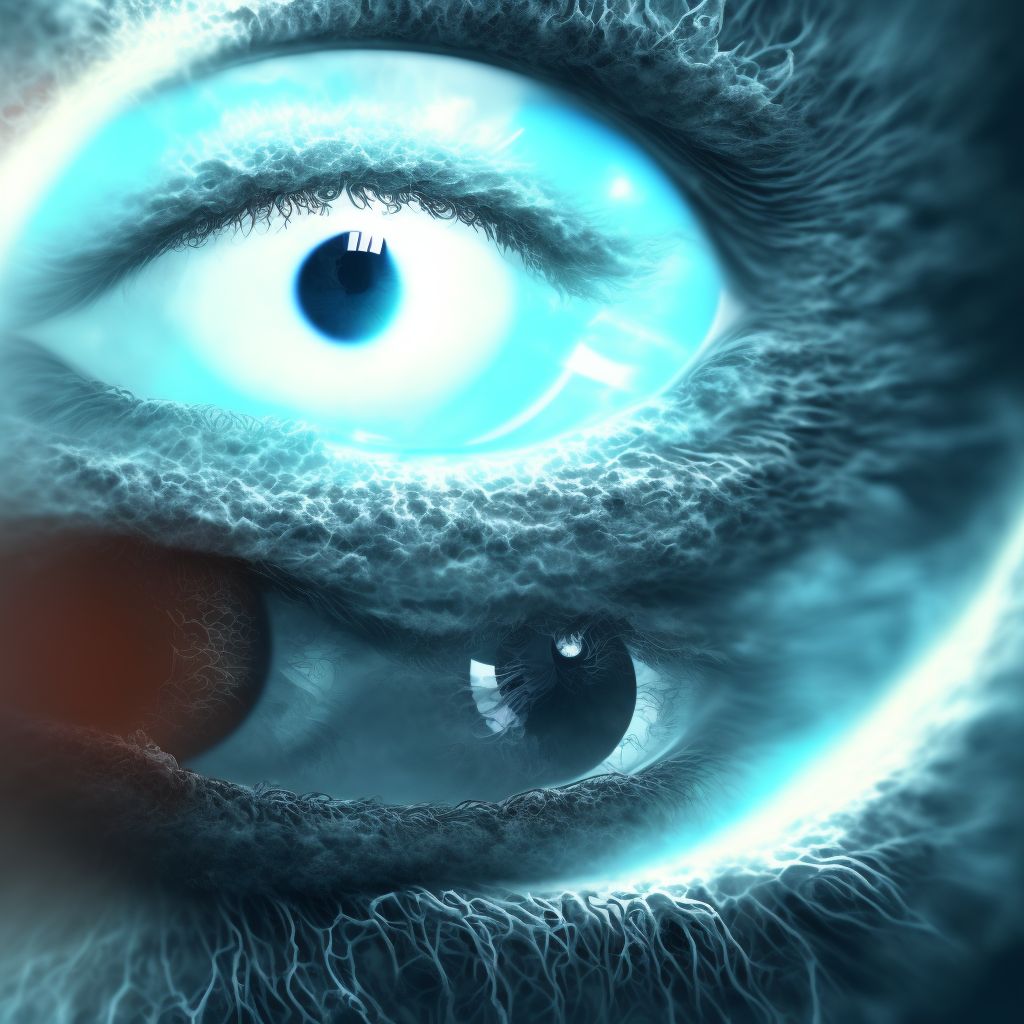 Other age-related incipient cataract, right eye digital illustration