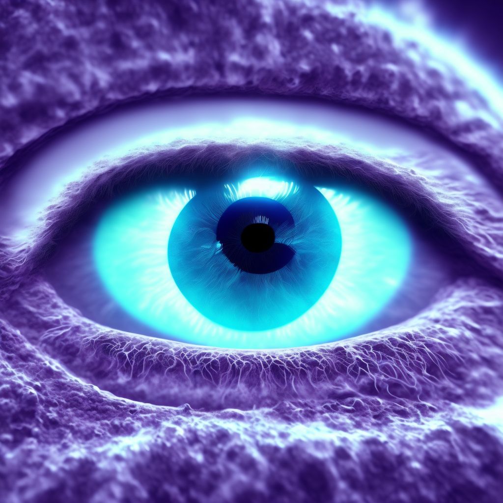 Other age-related incipient cataract, left eye digital illustration