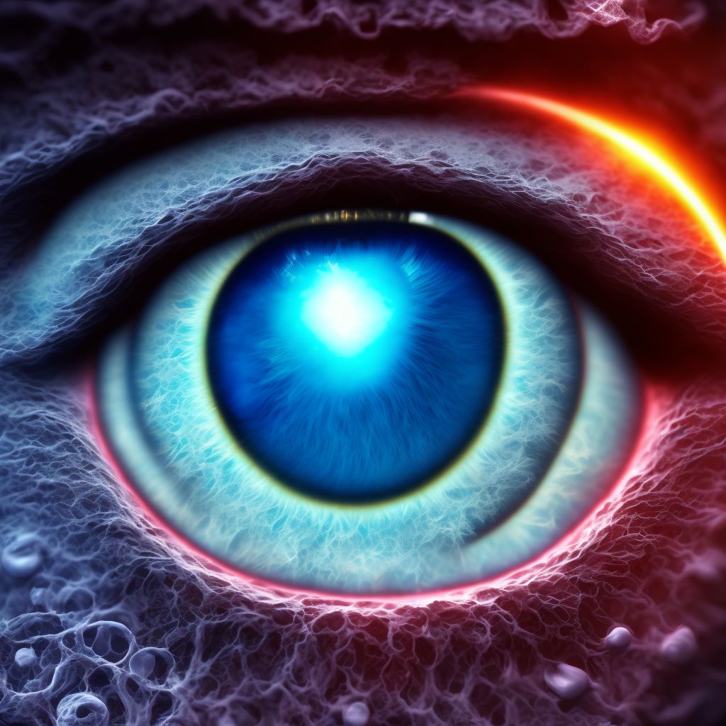 Other age-related incipient cataract, unspecified eye digital illustration