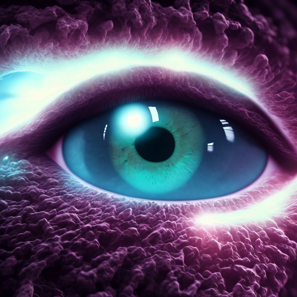 Age-related nuclear cataract, unspecified eye digital illustration