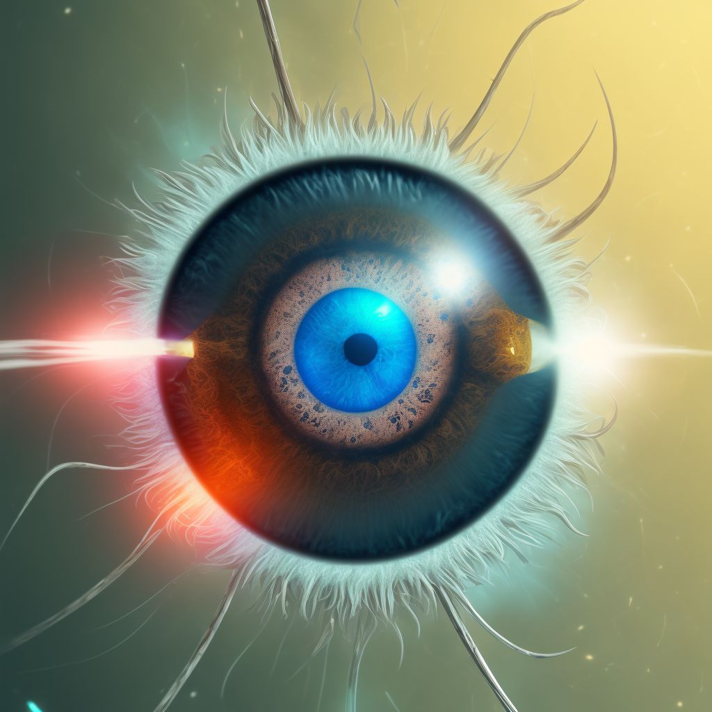 Combined forms of age-related cataract, bilateral digital illustration