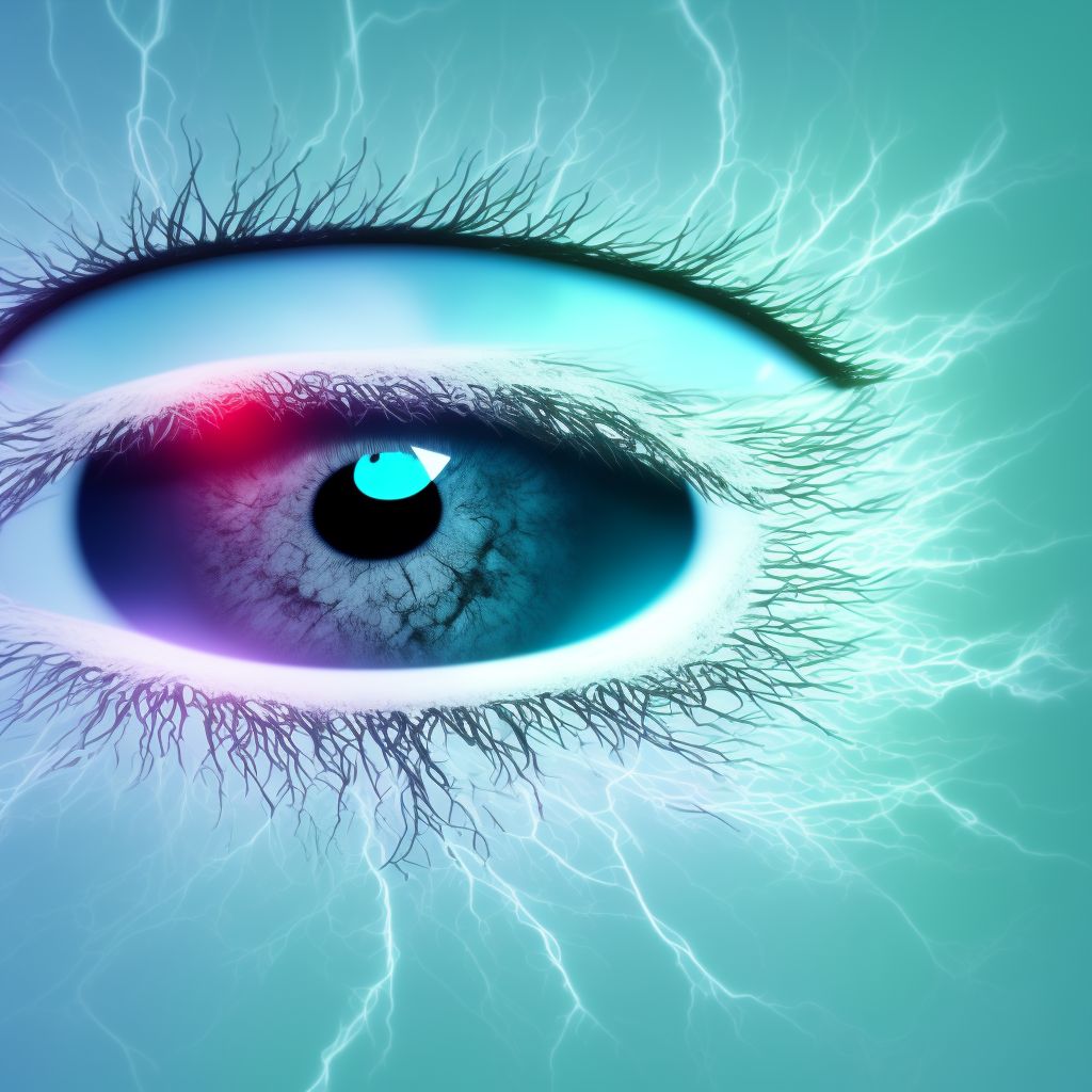 Combined forms of age-related cataract, unspecified eye digital illustration