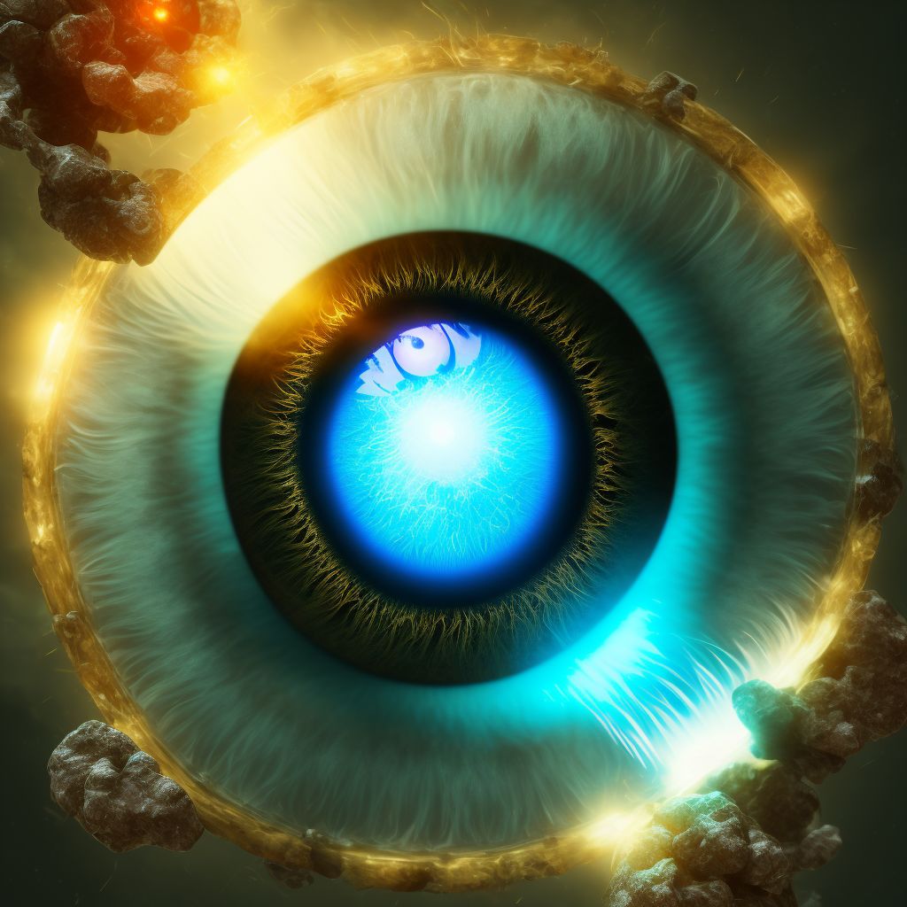 Other age-related cataract digital illustration