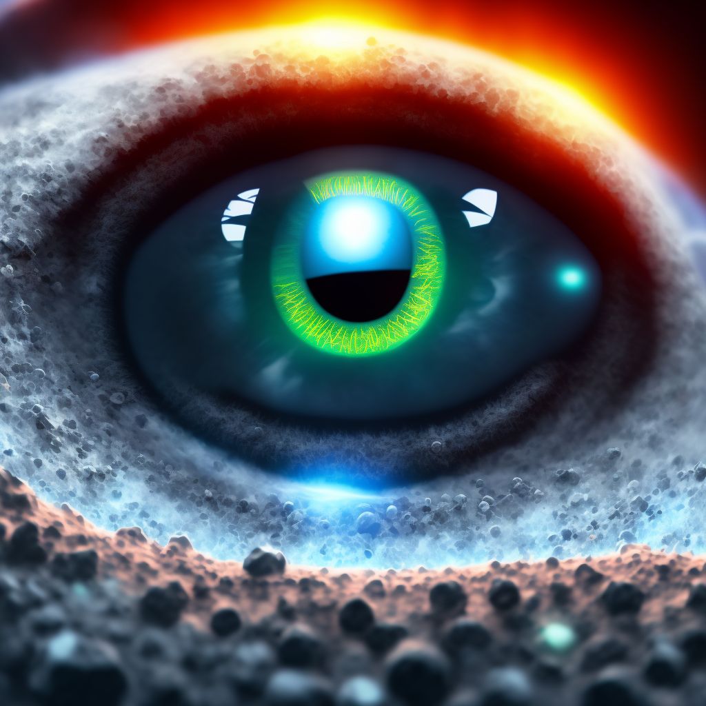 Infantile and juvenile nuclear cataract, unspecified eye digital illustration