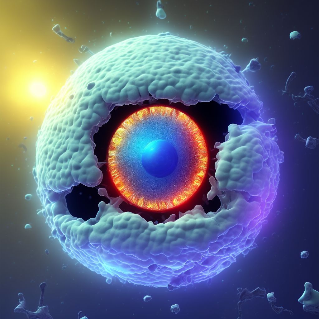 Posterior subcapsular polar infantile and juvenile cataract, unspecified eye digital illustration