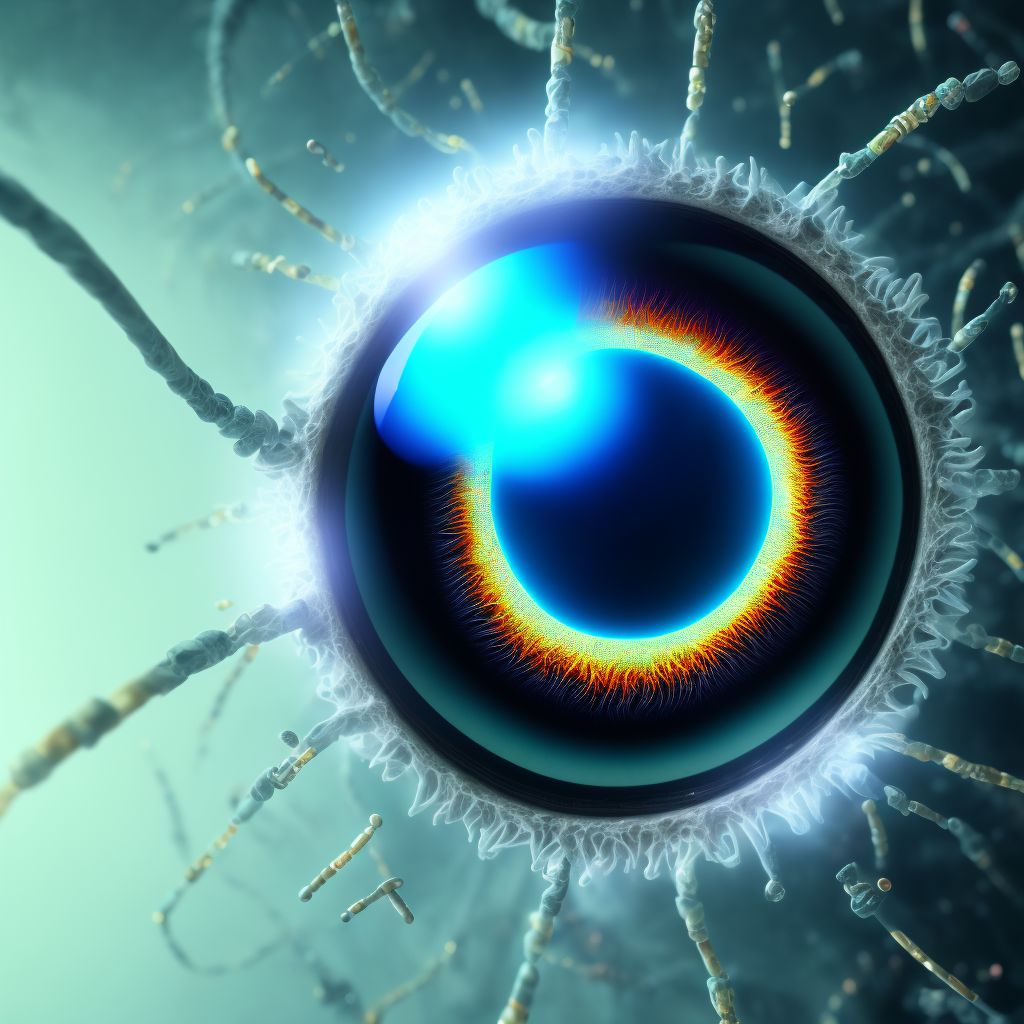 Unspecified complicated cataract digital illustration