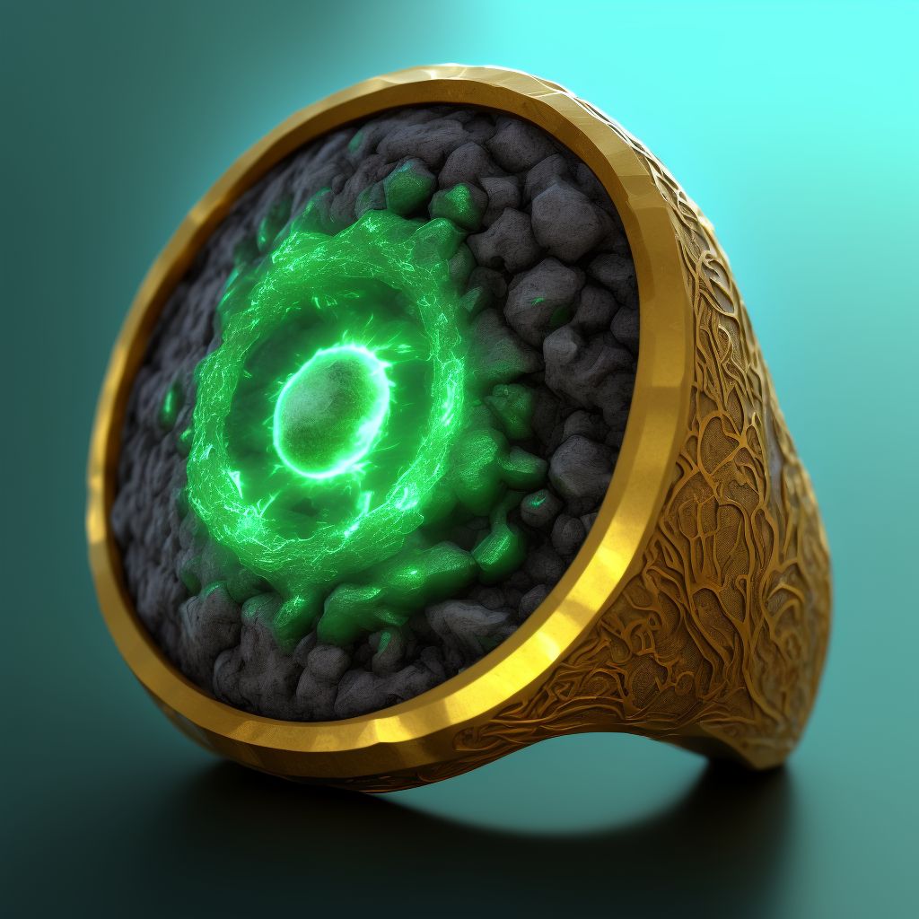 Soemmering's ring, left eye digital illustration