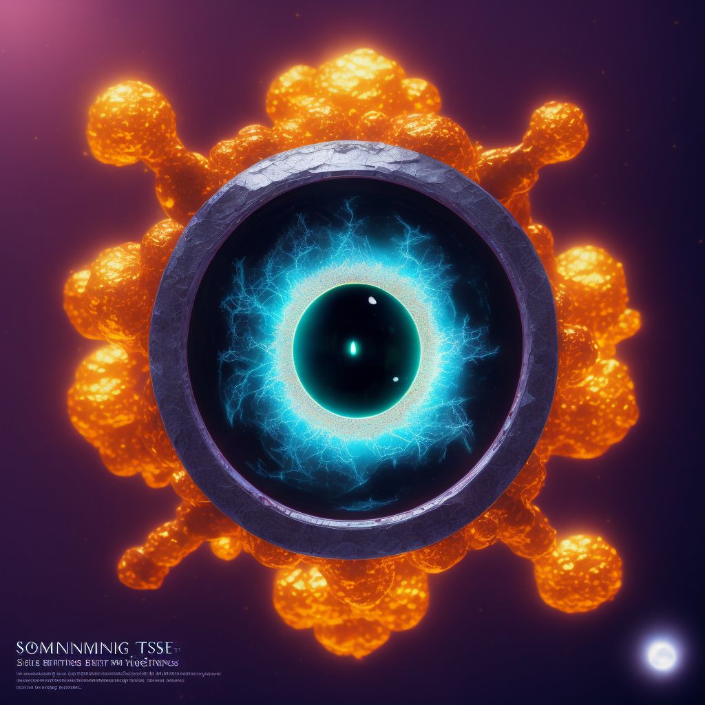 Soemmering's ring, unspecified eye digital illustration