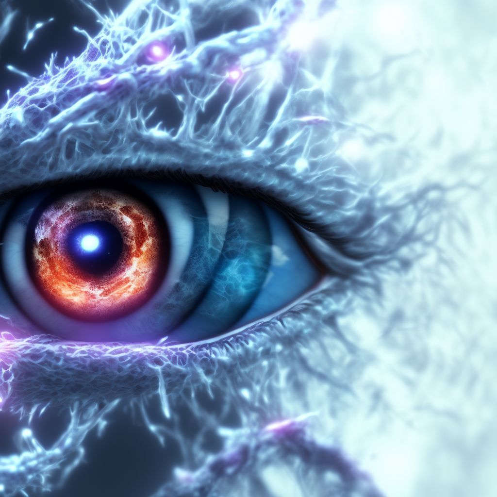 Harada's disease, unspecified eye digital illustration