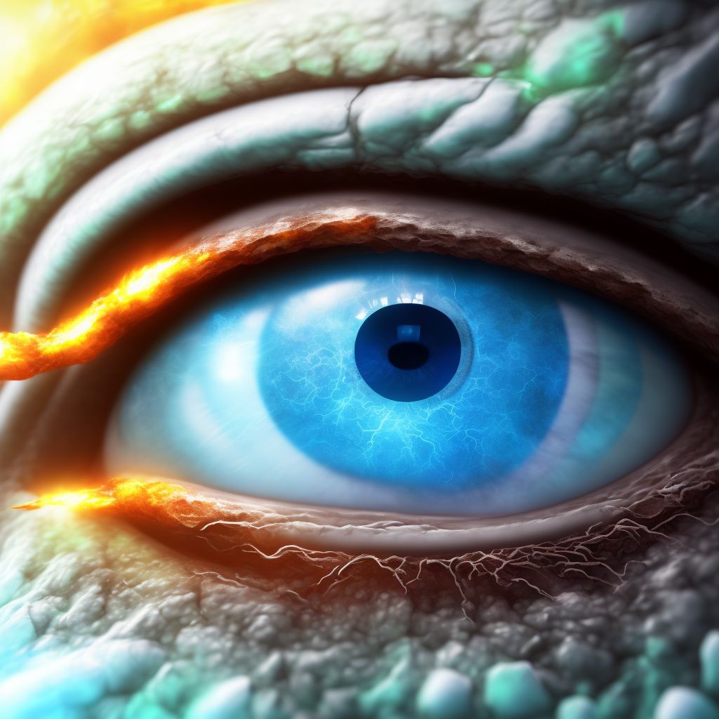 Unspecified chorioretinal inflammation, unspecified eye digital illustration