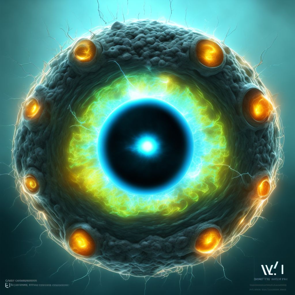 Choroidal rupture, bilateral digital illustration