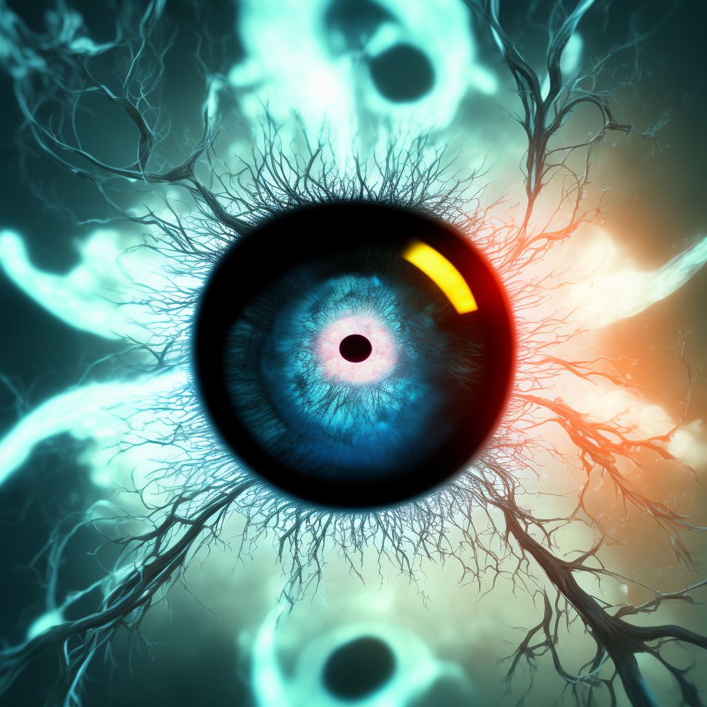 Central retinal vein occlusion, unspecified eye, stable digital illustration