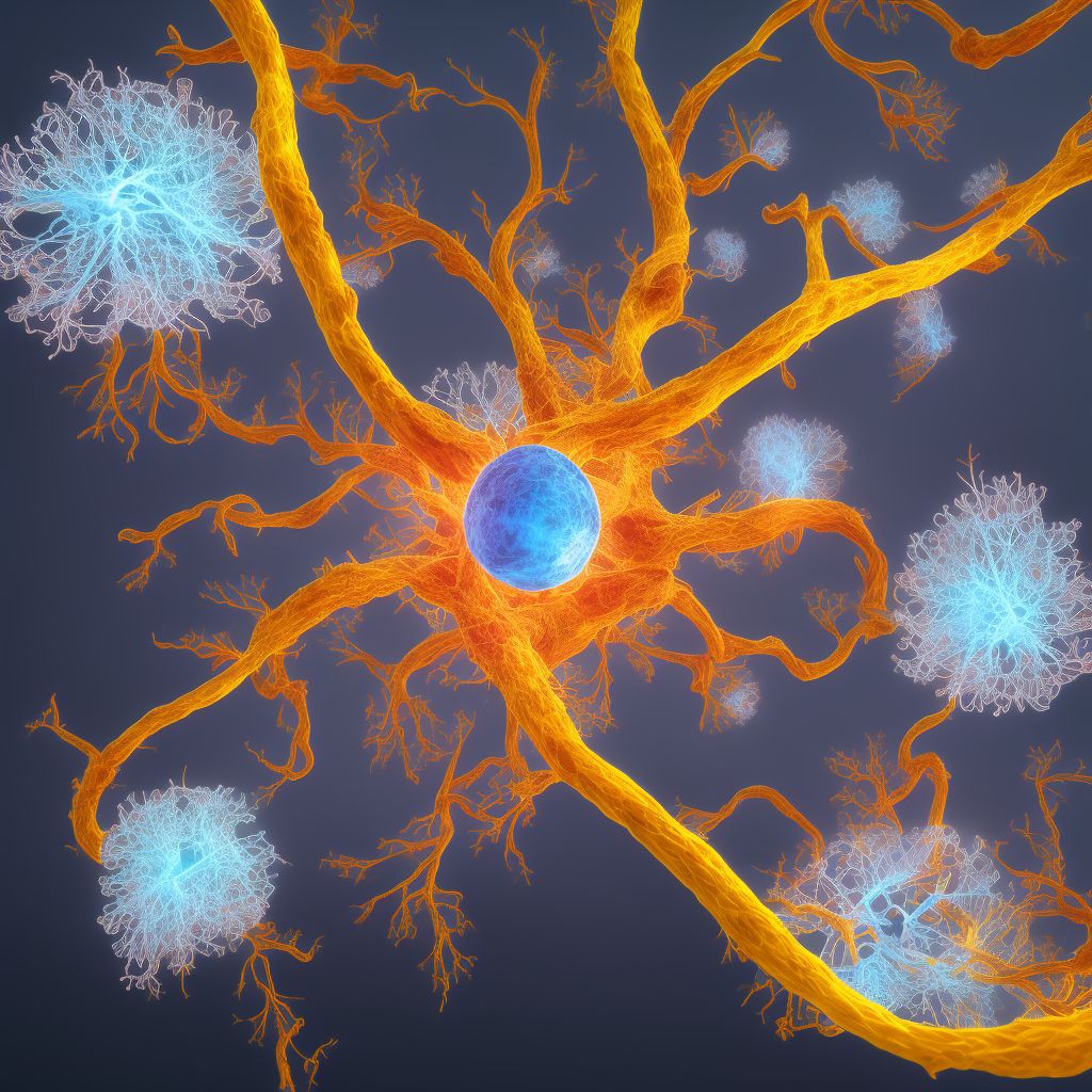 Tributary (branch) retinal vein occlusion, bilateral, with macular edema digital illustration