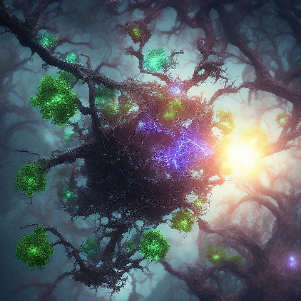 Tributary (branch) retinal vein occlusion, bilateral, stable digital illustration