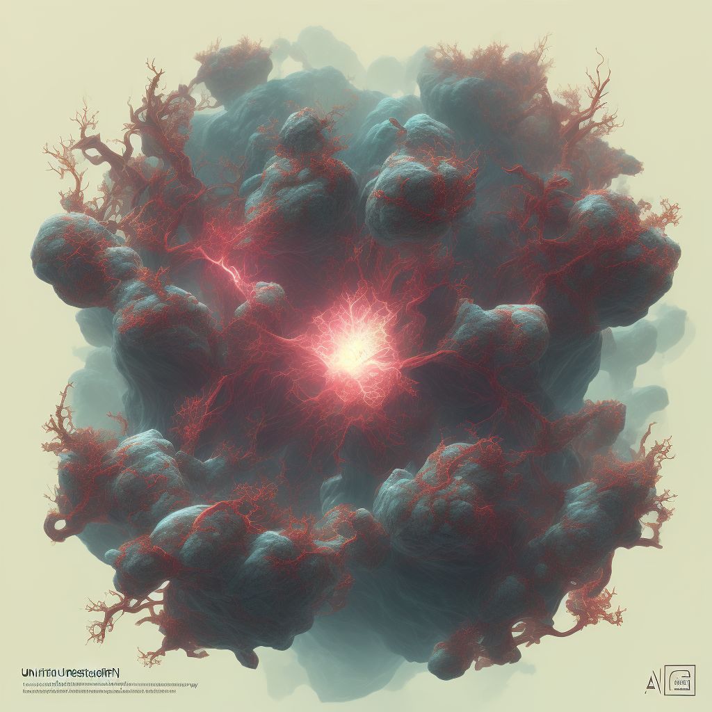 Unspecified retinal vascular occlusion digital illustration