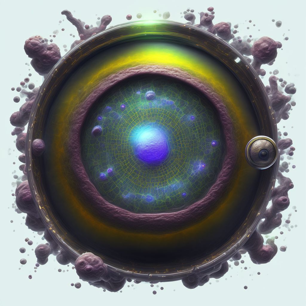 Hypertensive retinopathy, left eye digital illustration