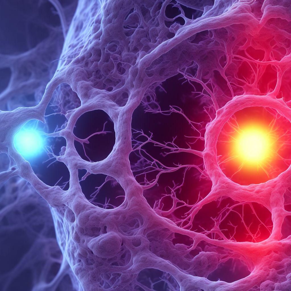 Retinal neovascularization, unspecified, left eye digital illustration