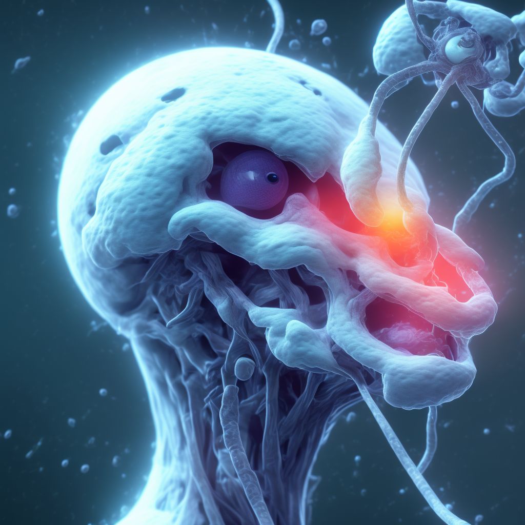 Retinopathy of prematurity, unspecified, left eye digital illustration