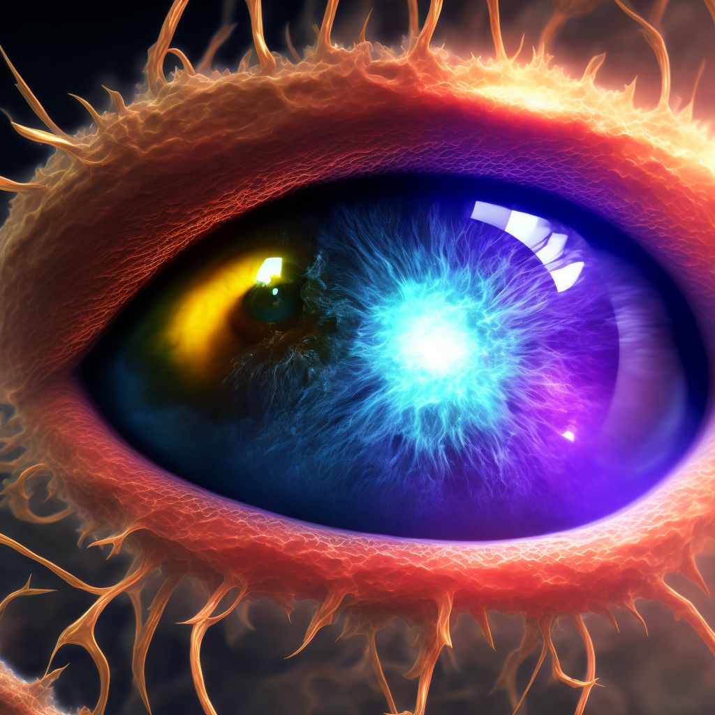 Retinopathy of prematurity, stage 0, unspecified eye digital illustration