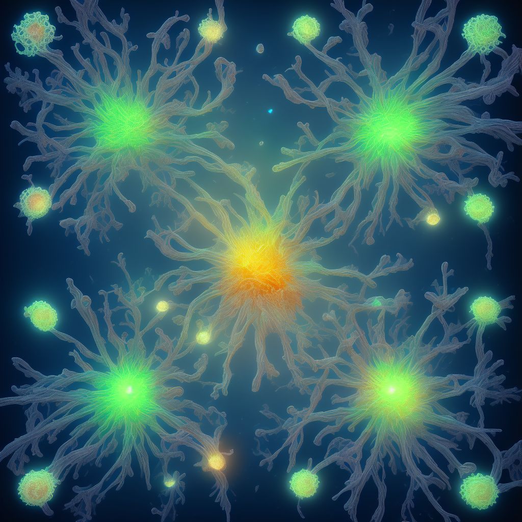 Angioid streaks of macula digital illustration