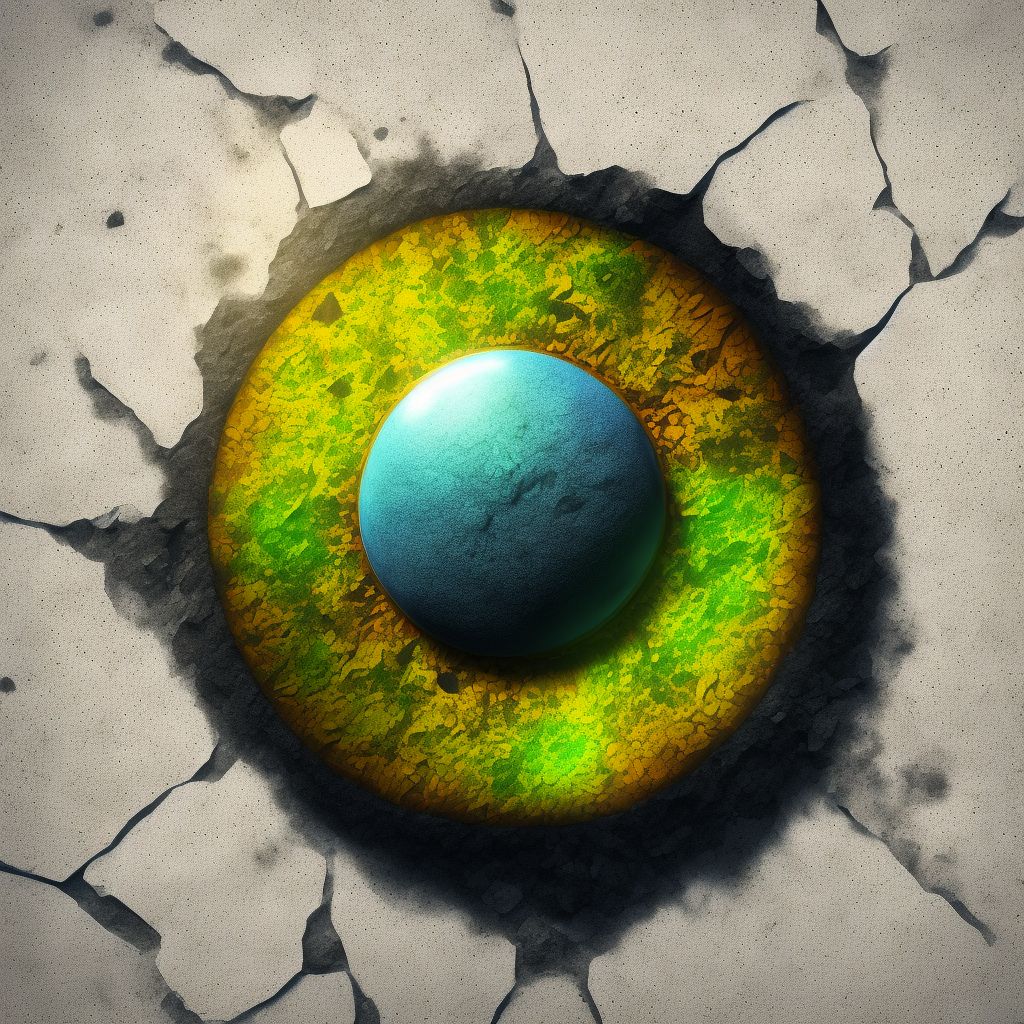 Paving stone degeneration of retina, unspecified eye digital illustration