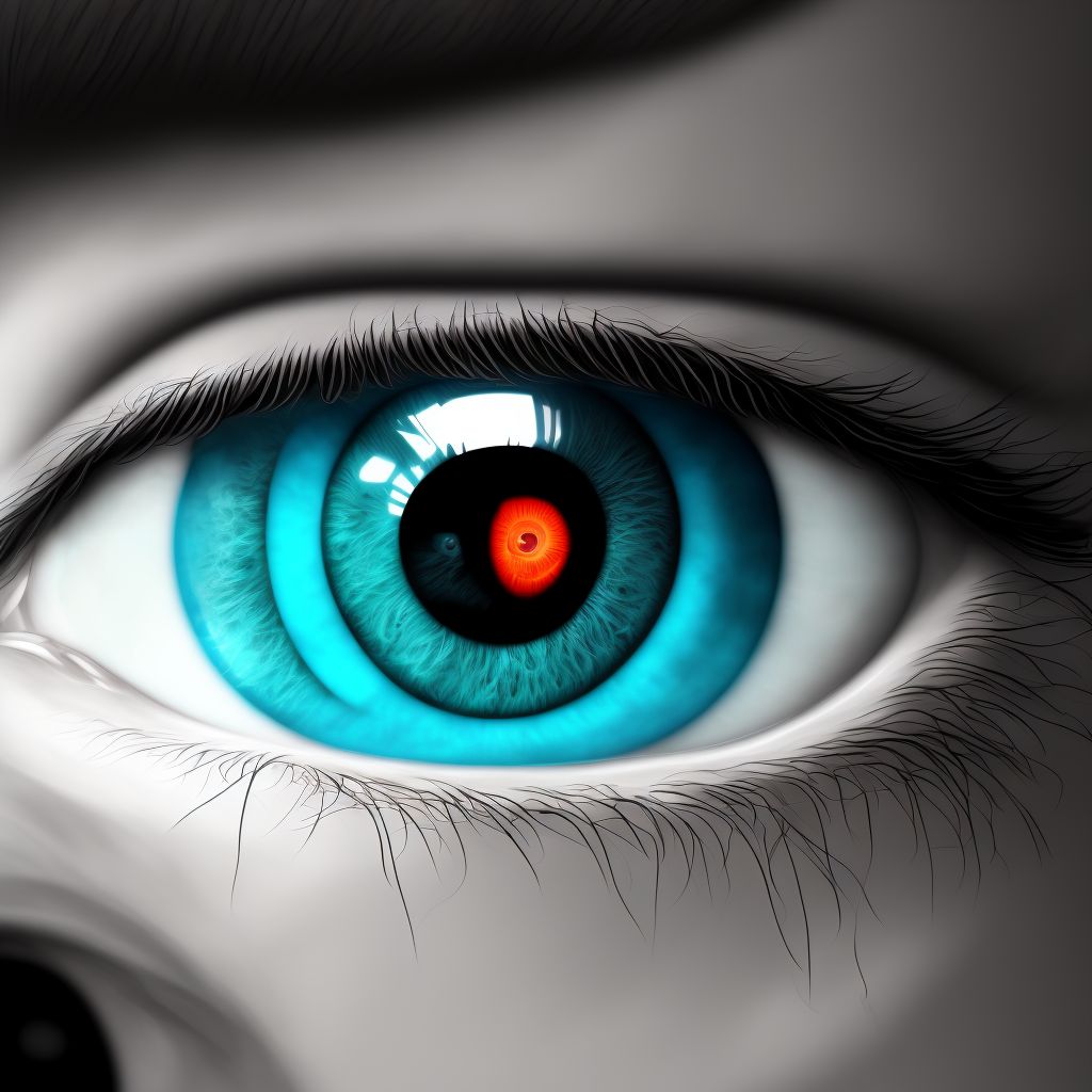 Central serous chorioretinopathy, unspecified eye digital illustration