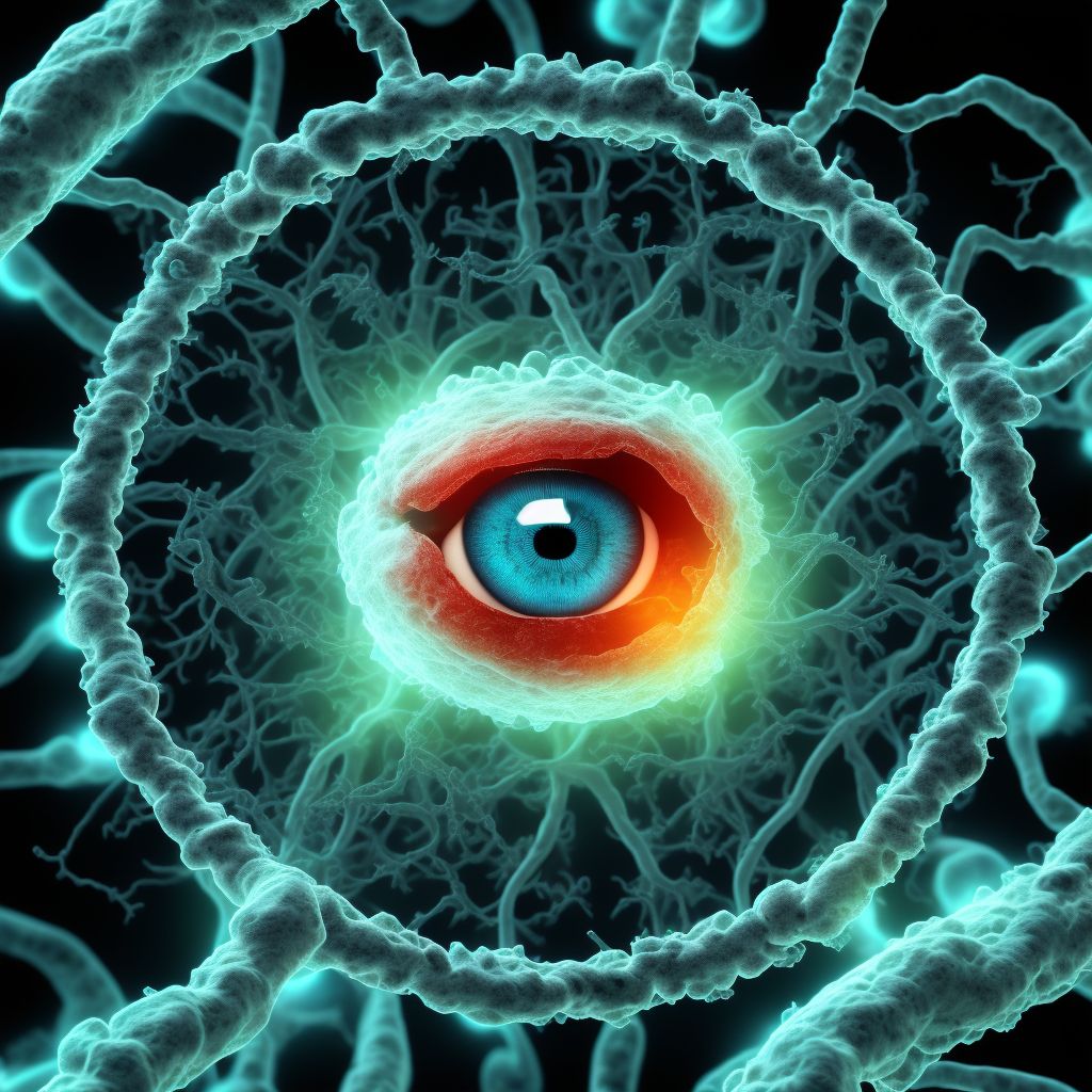 Preglaucoma, unspecified, unspecified eye digital illustration