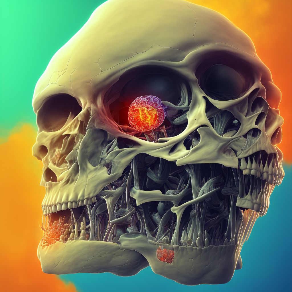 Anatomical narrow angle, left eye digital illustration