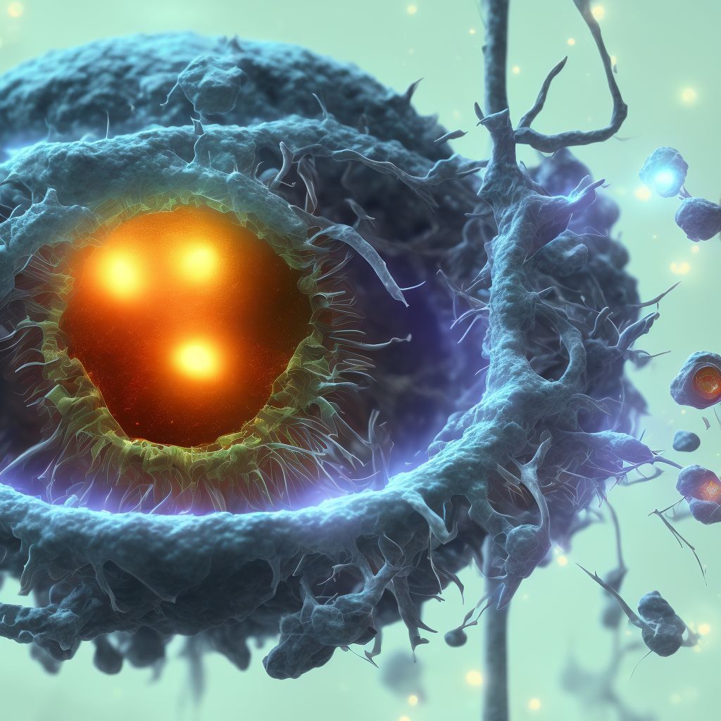 Primary open-angle glaucoma, bilateral, severe stage digital illustration