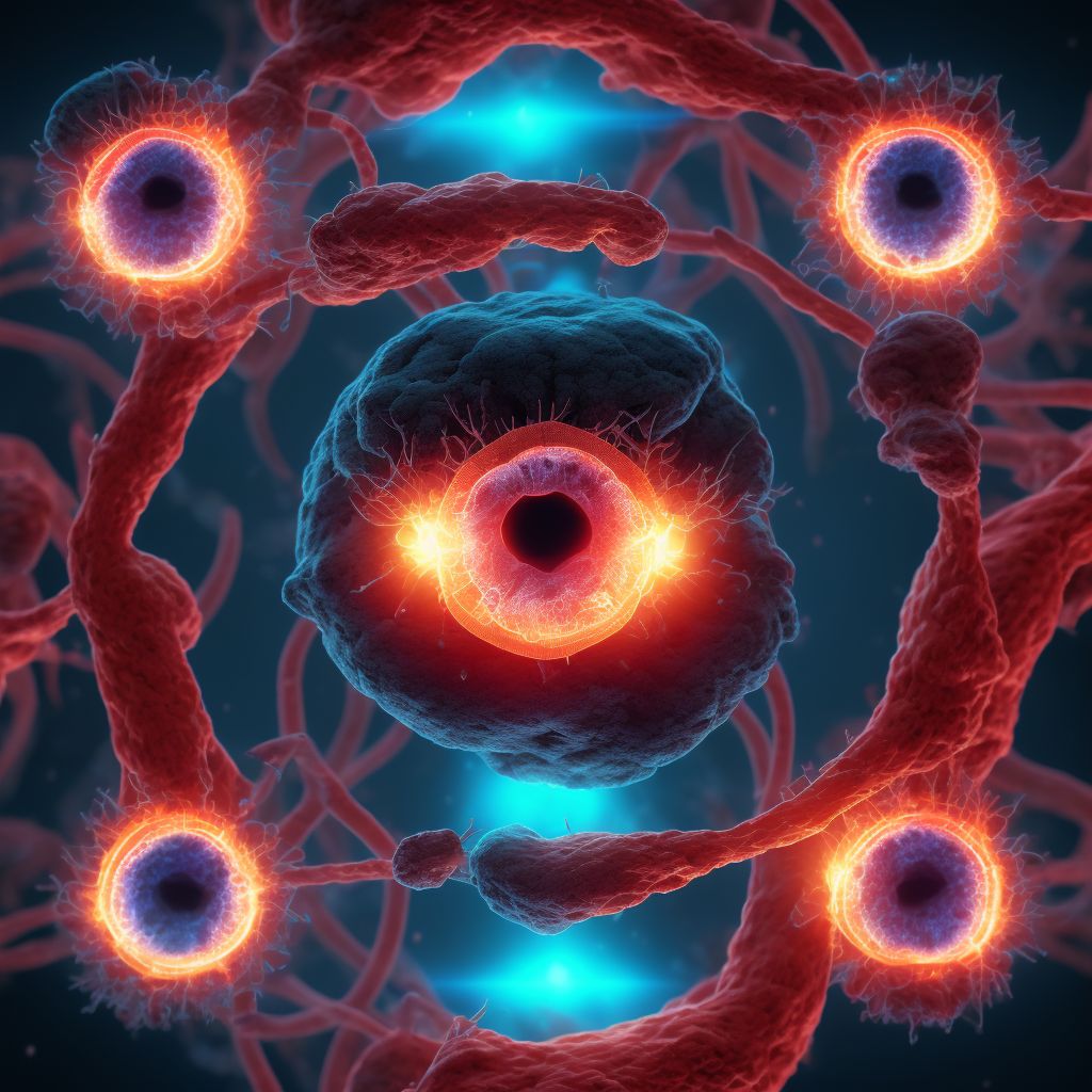 Primary open-angle glaucoma, mild stage digital illustration