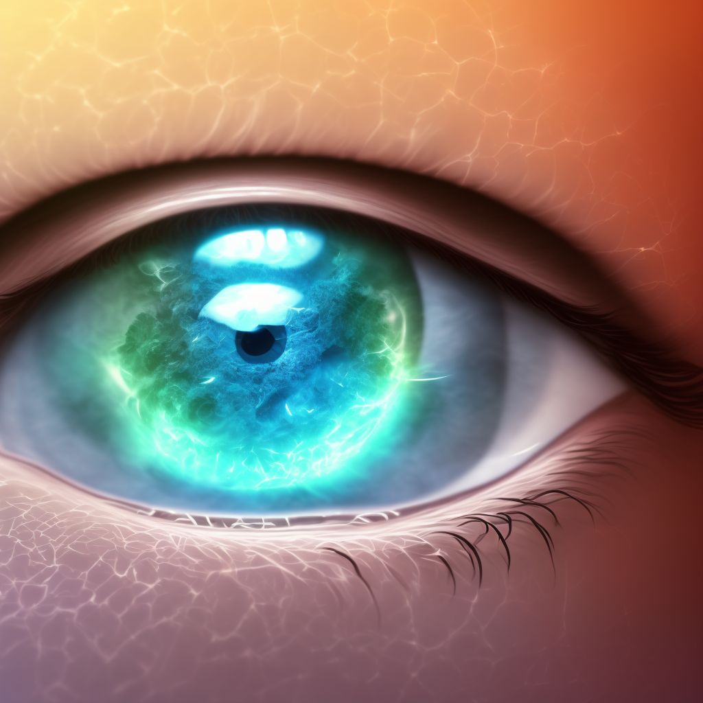 Low-tension glaucoma, unspecified eye, indeterminate stage digital illustration