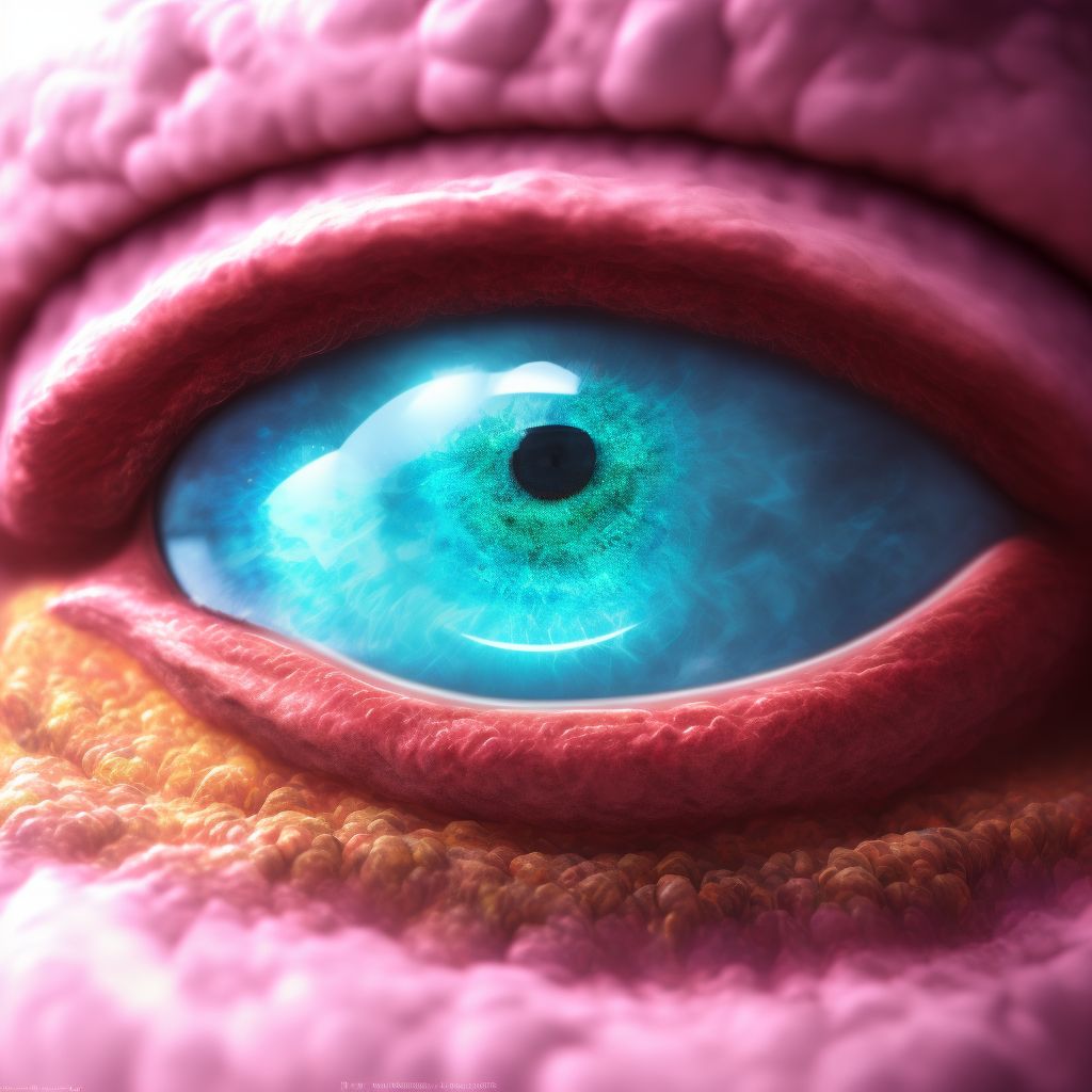 Pigmentary glaucoma, unspecified eye, severe stage digital illustration