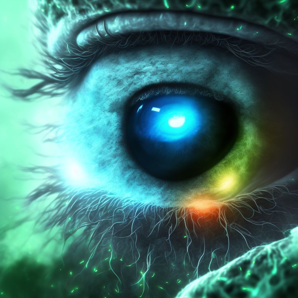 Pigmentary glaucoma, unspecified eye, indeterminate stage digital illustration