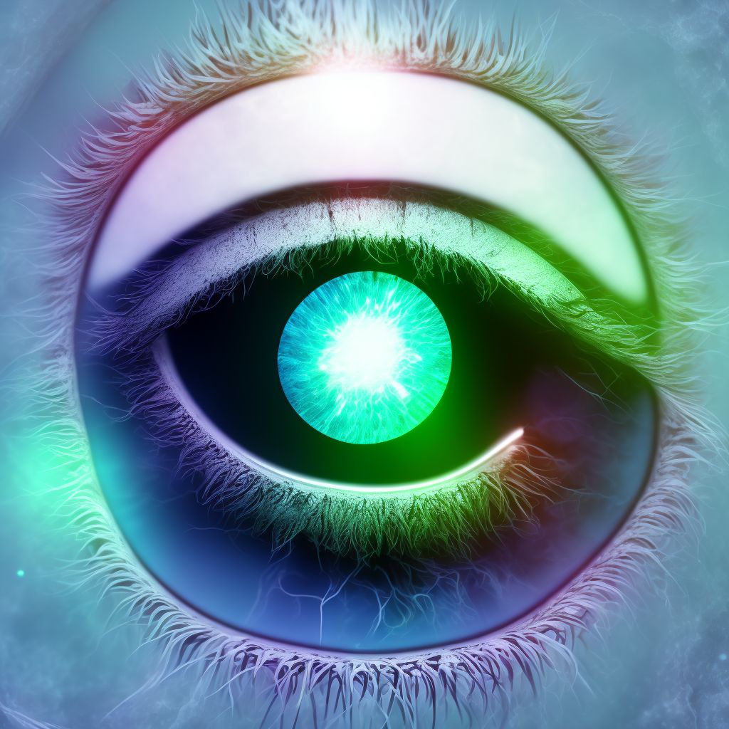 Glaucoma secondary to drugs, bilateral, stage unspecified digital illustration