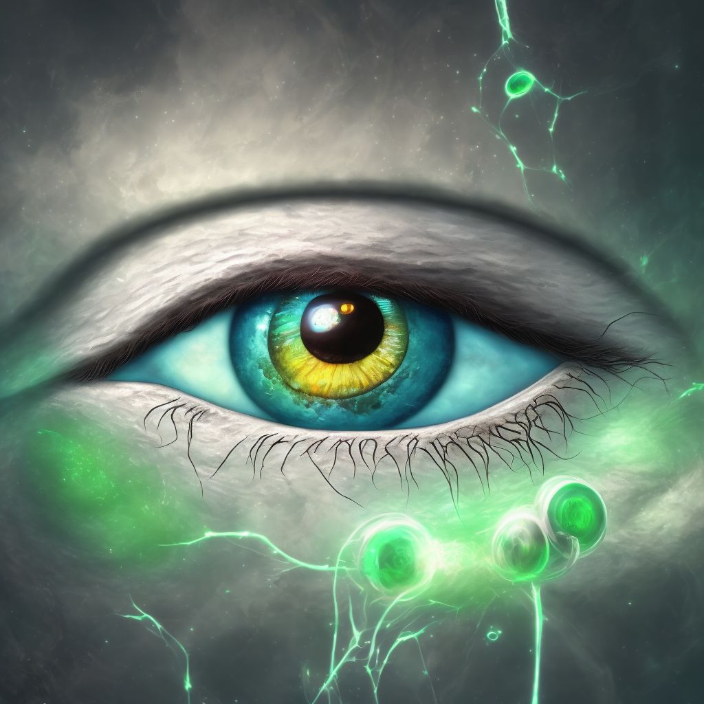 Leucocoria, unspecified eye digital illustration